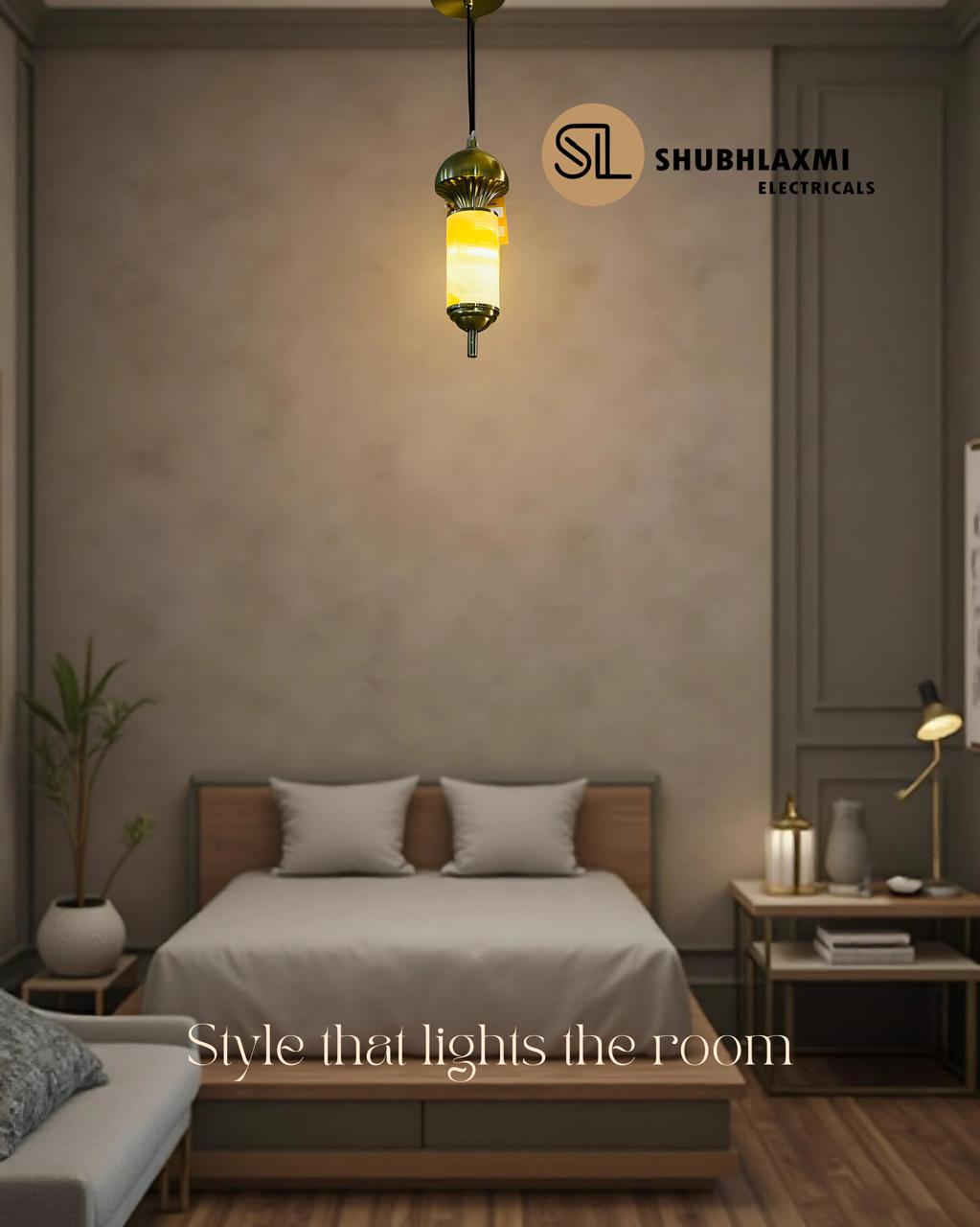 SHUBHLAXMI ELECTRICALS Art-Deco Inspired Pendant Lamp