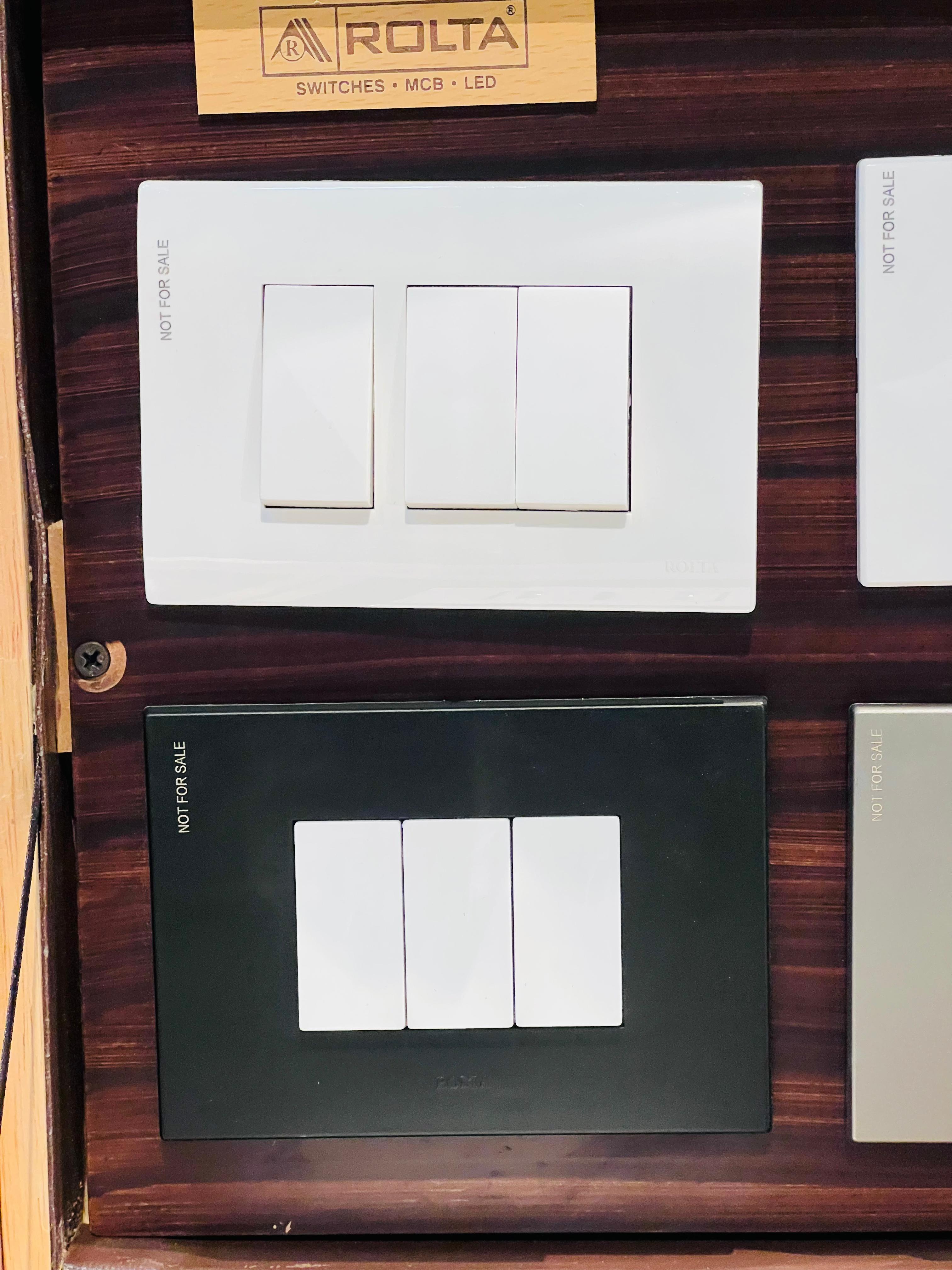Classic Black and White Modular Switchboards