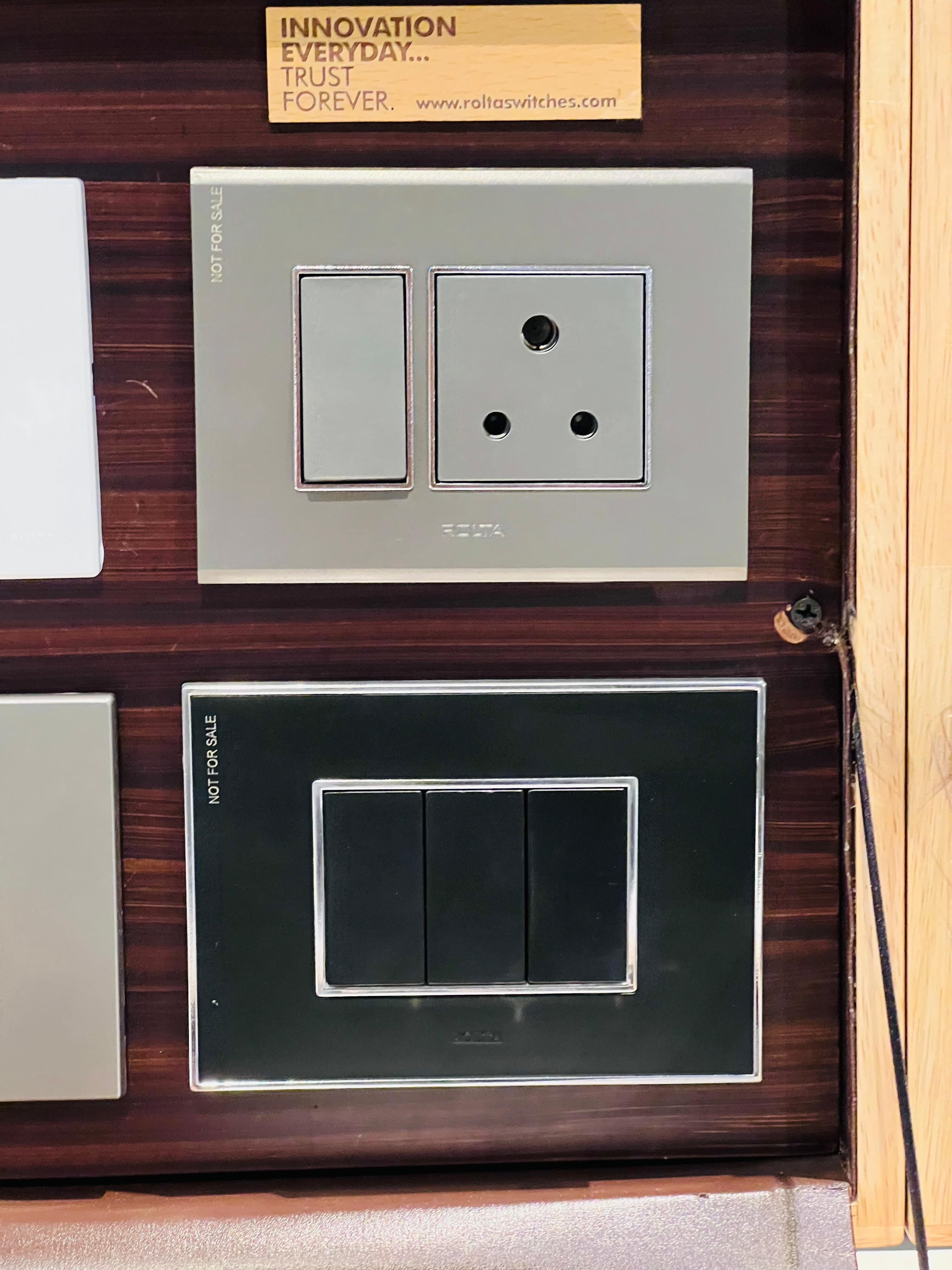 Contemporary Grey and Black Switchboard