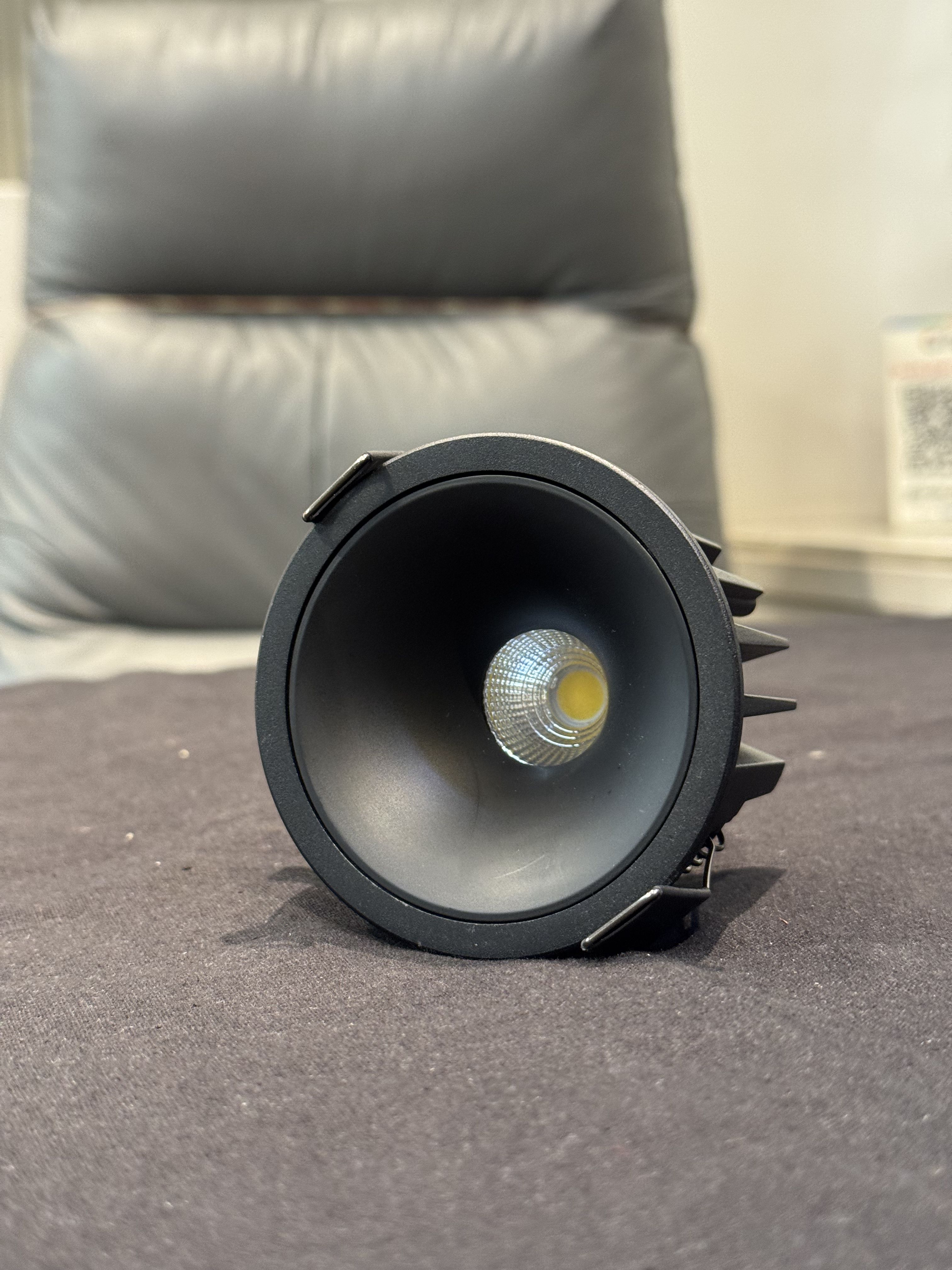 Black Recessed Linear Light