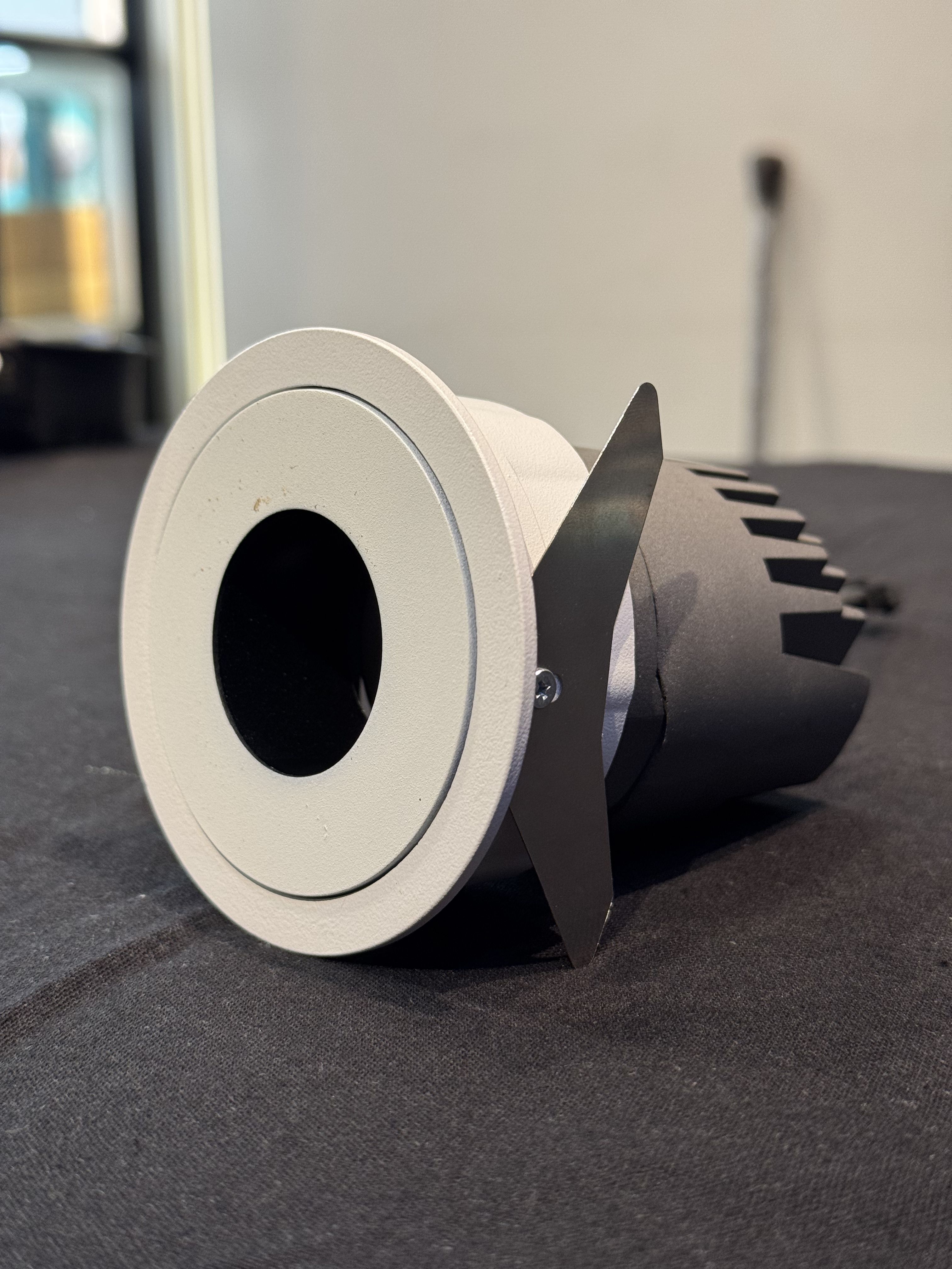 Black Circular Gimbal Light