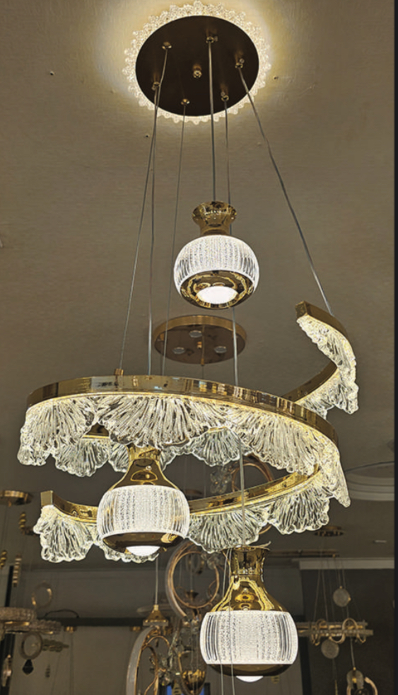 Ring & Orb Chandelier