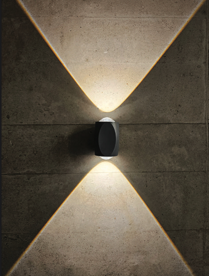 Up-Down Hourglass Wall Light