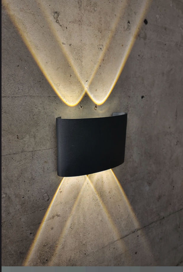 Modern Curved Up-Down Wall Light