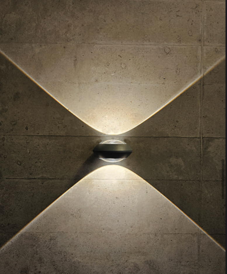 Metallic Orb Up-Down Light