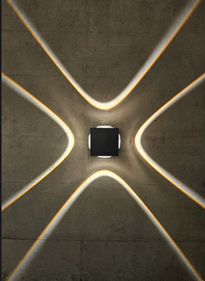 Crisscross Wall Sculpture Light