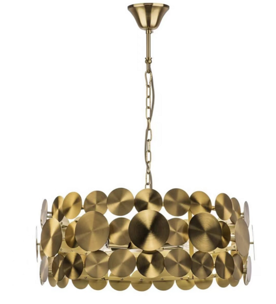 Modern Abstract Disc Chandelier