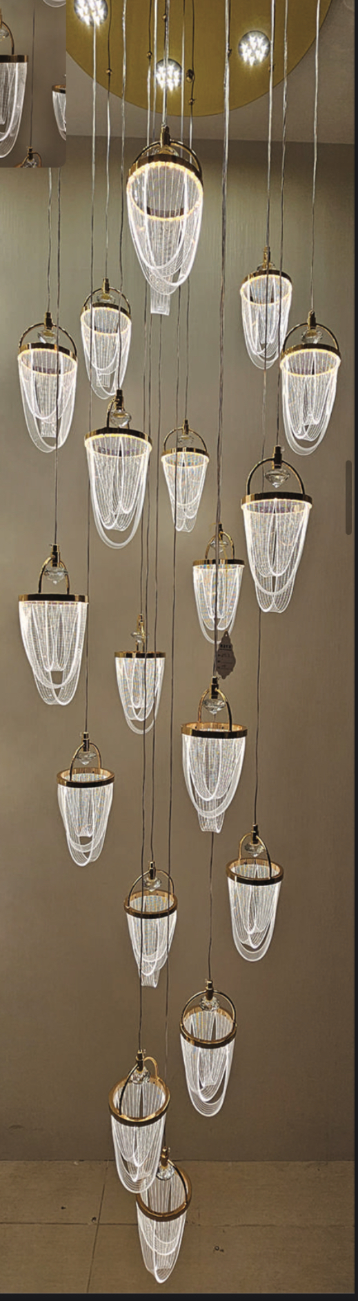 Sputnik Crystal Orb Chandelier