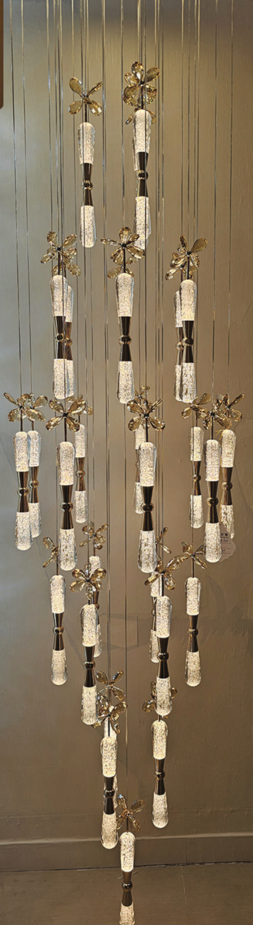 Contemporary Mesh Bell Chandelier